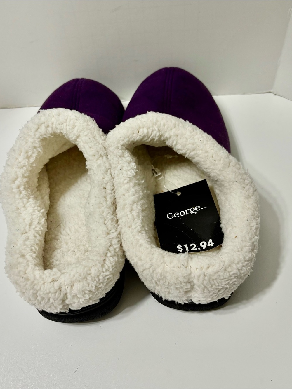 Purple Slip-On with Cream Faux-Sherpa Lining - Picture 3 of 5